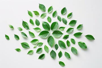 Wall Mural - Nature's Canvas: A Harmony of Leaves