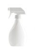 © Suraphol - White cleaner spray bottle with detergent on white background.