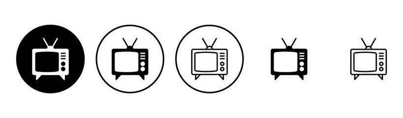 Wall Mural - Tv icon set. television icon vector