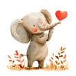 Elephant Valentine No. 1