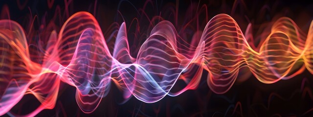 Poster - Wave Packet Interaction with Medium Showcasing Resonance at Specific Frequencies in D Animation
