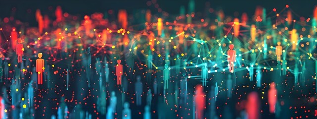 Poster - Frequency Distribution of Social Interactions Visualized in a Community