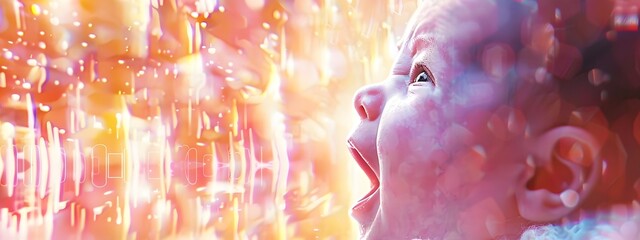 Poster - Spectrogram Visualizing the Acoustic Frequencies of a Babys Cry