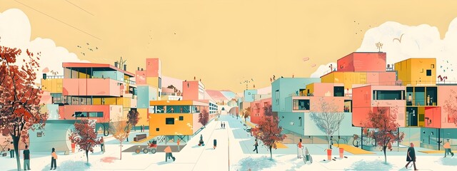 Poster - frequency of urban design features represented through a d