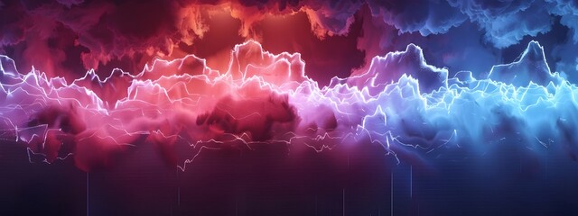 Poster - Spectrogram Depicting the Frequency Content of a Powerful Thunderstorm