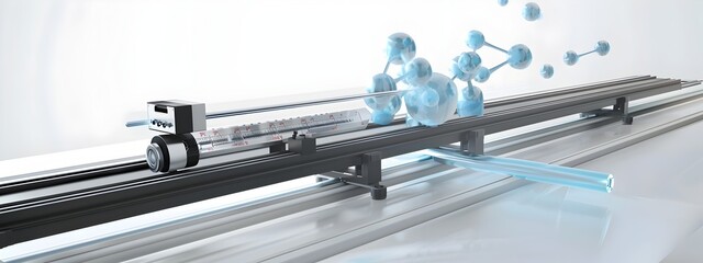 Poster - Precise Molecular Frequency Analysis A CuttingEdge D Rendered Spectrometer in a Modern Laboratory