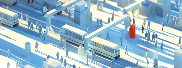 Poster - Public Transportation Ridership Frequency Distribution Visualization in a City