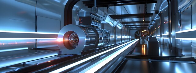 Poster - Precision Measurement A D Rendering of a Spectrometer Analyzing Photon Emissions