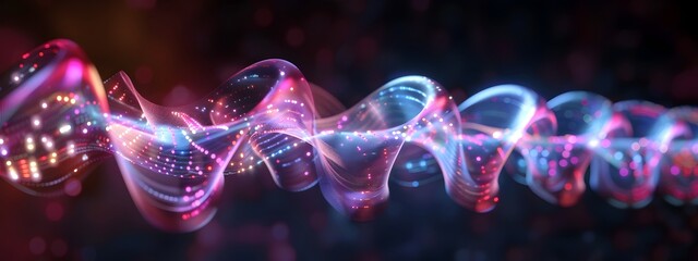 Aufkleber - wave packet interaction animated visualization of absorption emission and scattering at specific