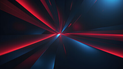 Wall Mural - abstract 3d dark blue background with a combination of luminous red overlap style graphic design ele
