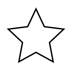 star outline, star icon button, simple star design element