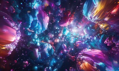Tranquil cosmic sky realm