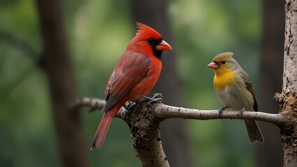 Canvas Print - red and yellow macaw