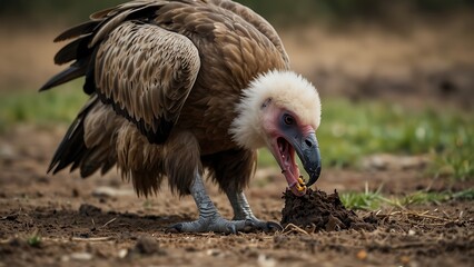 vulture in the zoo