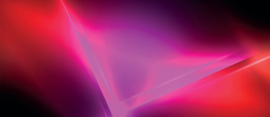 Aufkleber - A purple and magenta light beam illuminates an electric blue pattern against a dark background