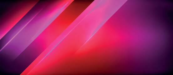 Aufkleber - Vibrant neon colors like magenta, electric blue, and pink create a visually stunning effect against a dark background, with glowing red and purple lines adding dynamic contrast and colorfulness