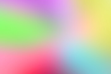 Poster - Abstract  rainbow colorful smooth bright pastel gradient ombre color blend background, illustration