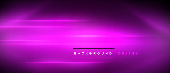 Aufkleber - Neon dynamic diagonal light rays background. Techno digital geometric concept design for wallpaper, banner, presentation, background