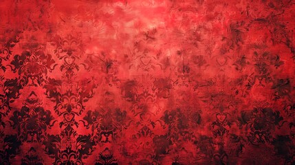 Red pattern wallpaper