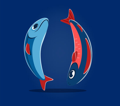 Underwater sea animals font and undersea type brackets of fishes, cartoon vector. Punctuation mark of parentheses brackets in ocean alphabet typeface and sea font with underwater coral reef fishes