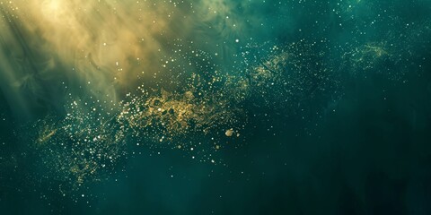Wall Mural - abstract textured background wallpaper. colorful paint wall with starry night colors. underwater sun