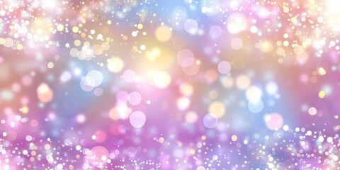 Wall Mural - sparkle pastel glitter bokeh background. colorful rainbow texture unfocused water droplet wallpaper.