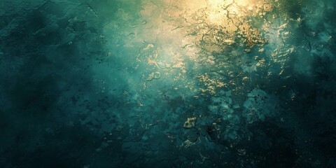 Wall Mural - abstract textured background wallpaper. colorful paint wall with starry night colors. underwater sun