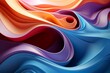 © Ety - Colorful abstract wavy shapes backgrounds wallpaper