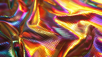 Wall Mural - Glossy, undulating fabric