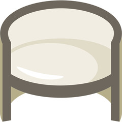 Sticker - Chair Furniture Illustration