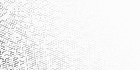 Poster - Semitone checkered background. Disappearing and appearance gradient illustration consisting of rhombuses and squares.
