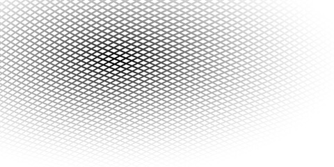 Wall Mural - Semitone checkered background. Disappearing and appearance gradient illustration consisting of rhombuses and squares.