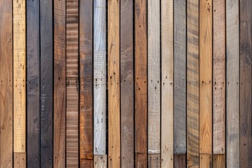 Poster - Detailed view of a wooden wall, perfect for background use