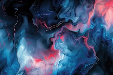 Poster - Close up of a colorful abstract painting, suitable for art and design projects
