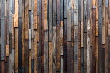 Poster - Close up view of a wooden wall, suitable for background use