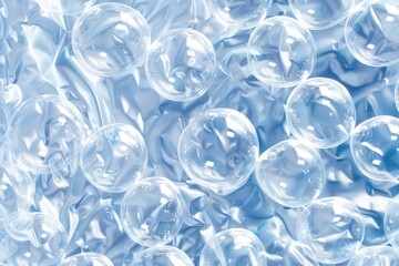 Poster - A close up of soap bubbles, perfect for hygiene concept