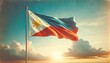 © Milano - Vintage illustration for the philippines independence day with the flag of the waving philippines flag.