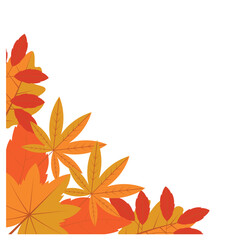 Wall Mural - Autumn Leaf Corner