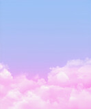 Fototapeta Tulipany - pink and blue sky and clouds background