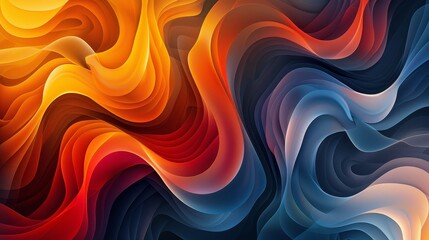 Wall Mural - Abstract Gradients Patterns: An illustration featuring abstract patterns and shapes with gradient color schemes