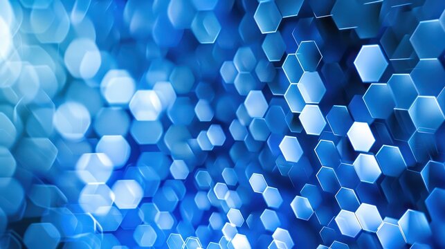 Abstract blue geometric technology background blue geometric network graphics