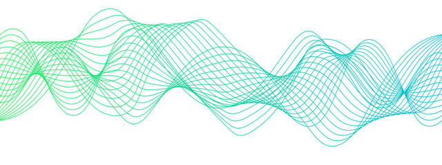 Aufkleber - Abstract colorful wave line transparent background modern stream wave background and wave curve lines background. Frequency sound wave lines and technology curve lines 
