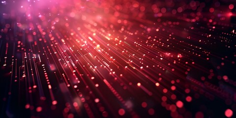 Poster - a bright background with many small dots of light