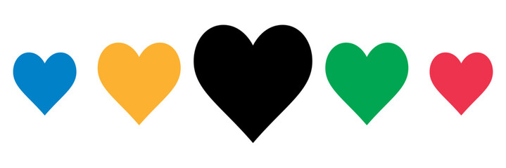 Poster - olympics heart design element. vector