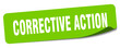 © B-design - corrective action sticker. corrective action label