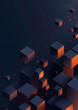 © Dawood - 3d render of a cube background