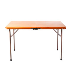 Portable Wooden Folding Table for Versatile Use in Isolated Setting.