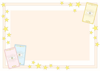 pastel tarot card frame 2