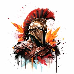 Wall Mural - greek spartan warrior