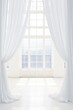 © grape_vein - Large window with billowing white curtains